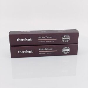 Theralogic Retinol Cream 2 Pack Vegan Formula 20g 0.7oz Each New In Box